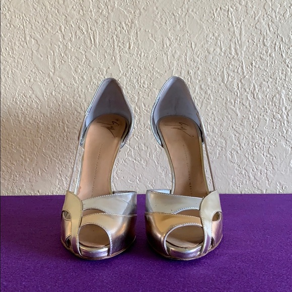 GUISEPPE ZANOTTI PEEP TOE PUMPS SZ 40 - Picture 3 of 8
